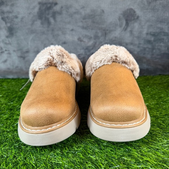 Skechers Bobs Keepsakes Lite Cozy Blend Chestnut Faux Fur Clog Slippers Womens 6 - Picture 3 of 13